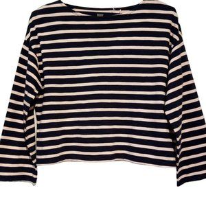 Levi's Navy & Pink Stripe Top  Women's Size X-SMALL  Pullover  Cotton  NWT